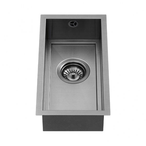The 1810 AXIXUNO 190U SOS Single Bowl Undermount Sink 16mm - Gun Metal